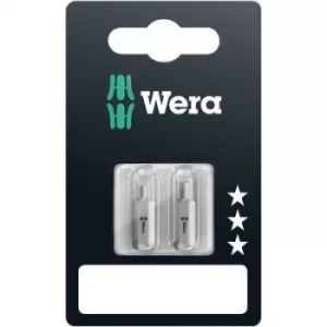 Image of Wera 800/1 Z Set SiS Slot drive bit 5.5 mm, 6.5mm Tool steel alloyed, hardened D 6.3 2 pc(s)
