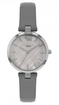 Image of Radley West View Grey Leather Strap Silver Dial RY2969 Watch