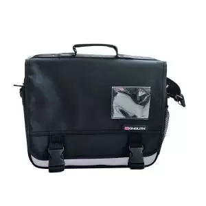 Image of Monolith Microfibre Soft Sided Briefcase Black 643547 HM03414