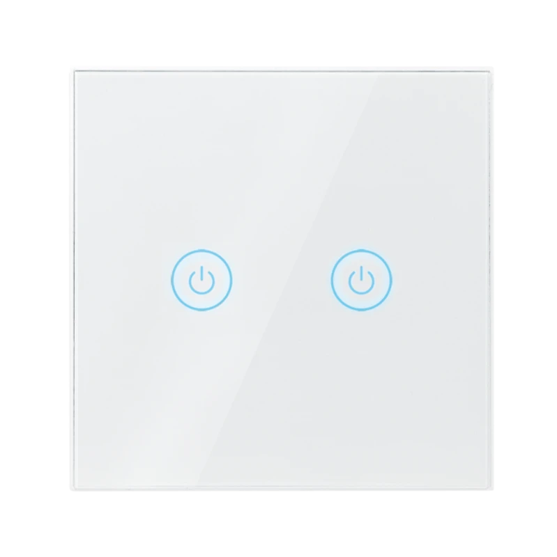 Image of LogiLink WiFi Smart EU Light Switch. 2-Gang. Tuya compatible