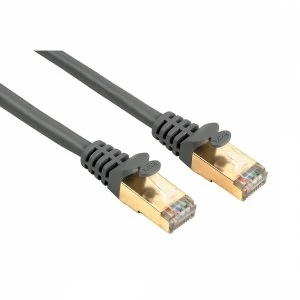 Image of CAT 5e Network Cable STP Gold-plated Shielded Grey 7.50m