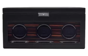 Image of WOLF Watch Winder Roadster Triple Storage And Travel Case