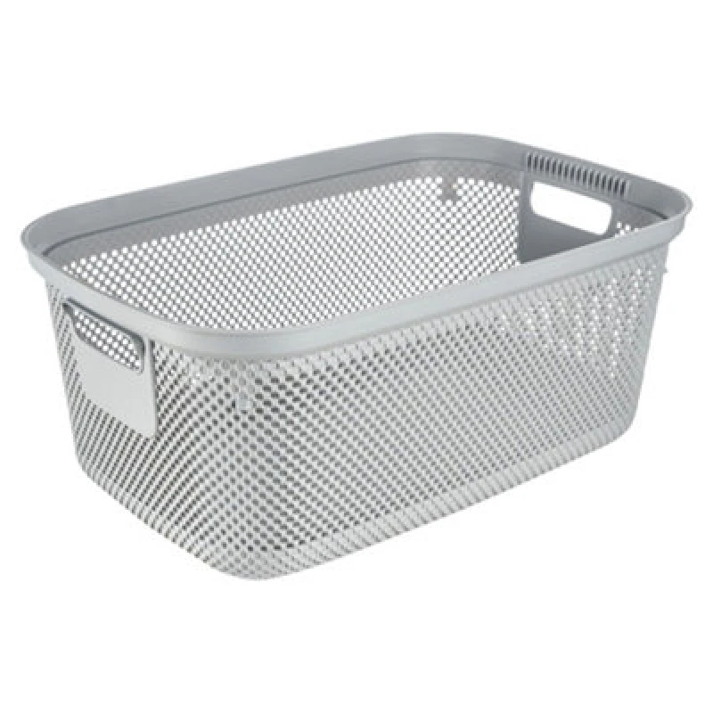 Image of Keeeper Laundry Basket With Side Handles & Air-Permeable Nordic Grey