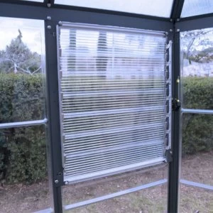 Image of Palram Side Louvre Window - Silver