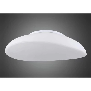Image of Ceiling light Opal 4 Bulbs E27, polished chrome / frosted white glass