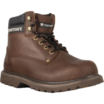 Image of Brown Trucker Safety Boots - Size 10