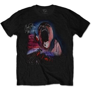 Image of Pink Floyd - The Wall Scream & Hammers Unisex Medium T-Shirt - Black