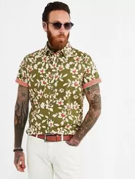 Image of Joe Browns Easy Days Shirt - Green, Size S, Men