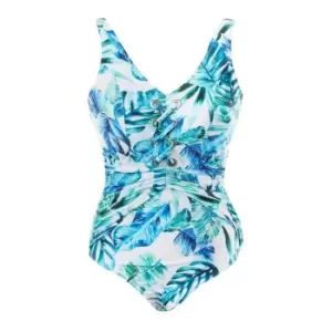 Image of Seaspray Emmeline Eyelet Strap Suit - Green