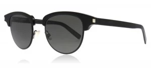 Image of Yves Saint Laurent SL160 SLIM Sunglasses Black 001 49mm