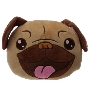 Image of Pug Mopps Plush Cushion