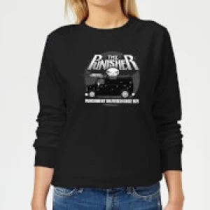 Image of Marvel The Punisher Battle Van Womens Sweatshirt - Black - 5XL