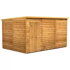 Image of Power Sheds 12 x 8ft Pent Overlap Dip Treated Windowless Shed