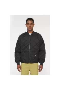 Image of Diamond Quilted Nylon Jacket
