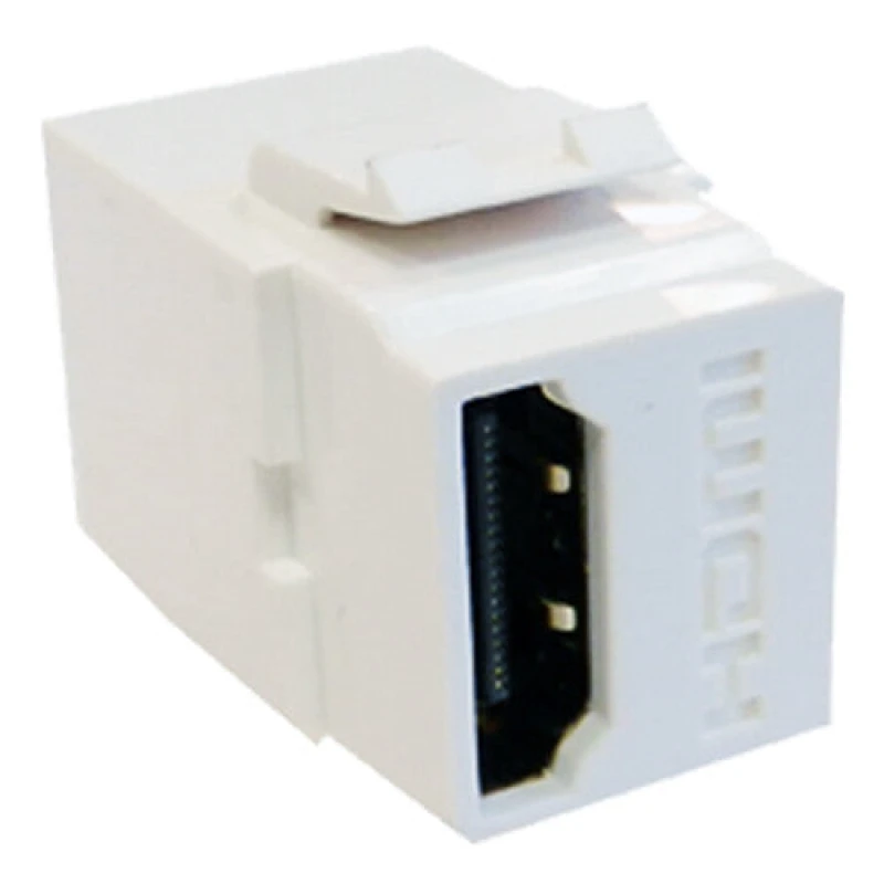Image of Cablenet Cablenet HDMI Female - Female (Gold) Keystone White HCIFP-05