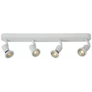 Image of Lucide JASTER-LED - Ceiling Spotlight Bar - LED - GU10 - 4x5W 2700K - White