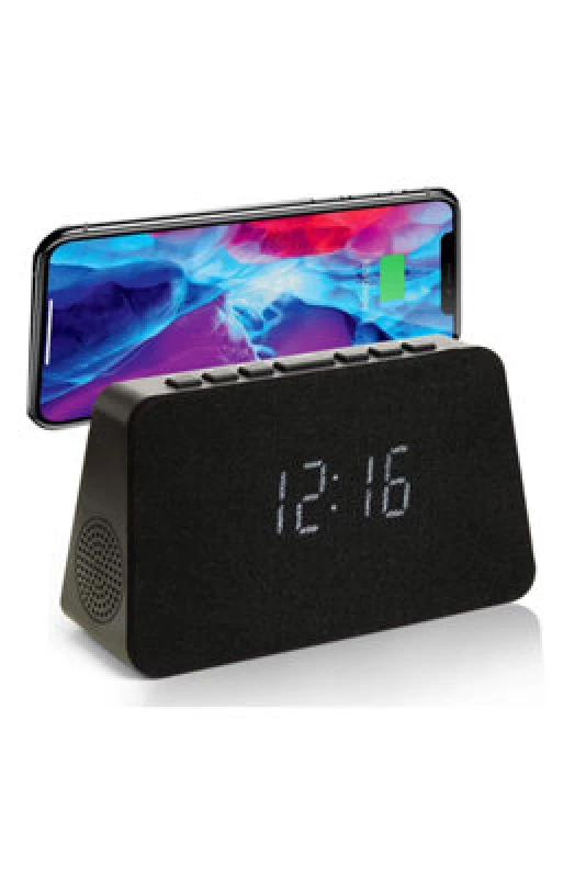 Image of Grouptronics Gtq-Renew Wireless Charging Alarm Clock With Dual Alarm And USB Port