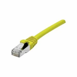 Image of Patch Cord RJ45 CAT.6a F/UTP LSZH Snagless Yellow - 0.30 M Full Copper