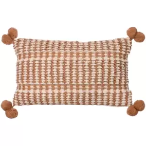 Image of Ayaan Pom-Pom Cushion Cinnamon
