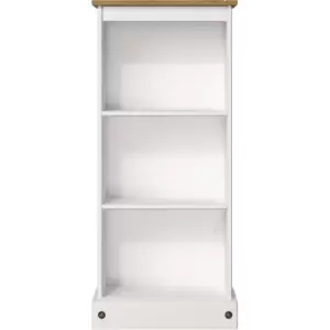 Image of Home Furniture Ideas - Corona White low narrow bookcase