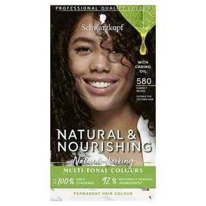 Image of Schwarzkopf Natural & Nourishing 580 - Darkest Brown Hair Colour