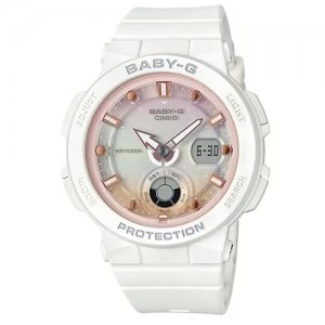Image of Casio Baby-G Beach Traveler Series Digital-Analog Watch BGA-250-7A2 - White