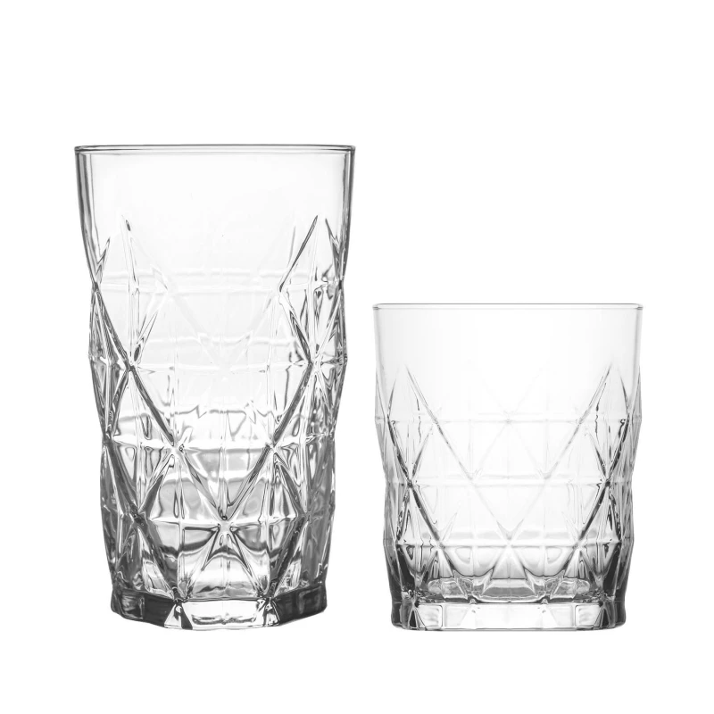 Image of LAV Keops Glassware 12 Piece Set - Clear Clear