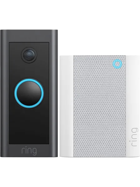 Image of Ring Wired Doorbell Kit Smart Doorbell Full HD 1080p - Black