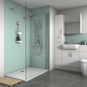 Image of Splashwall Matt Mist 2 sided Shower Panel kit (L)1200mm (W)1200mm (T)4mm