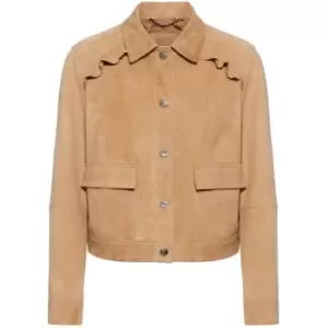Image of BOSS Suede Safila Jacket - Beige