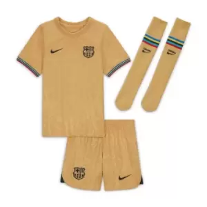 Image of Nike Barcelona Away Minikit 2022 2023 - Gold