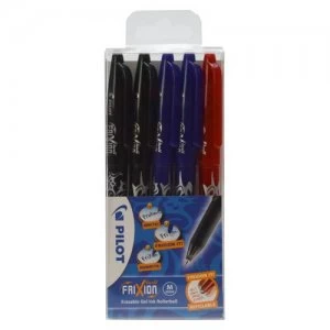 Image of Pilot Frixion Ball 0.7mm Black/Blue/Red PK5