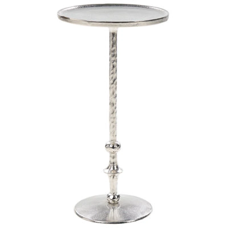 Image of Beliani Side Table Meda Metal Silver