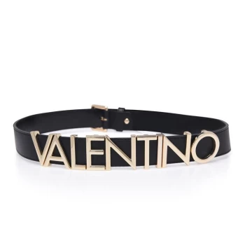 Image of Valentino Bags Logo Winter Emma Belt - Black