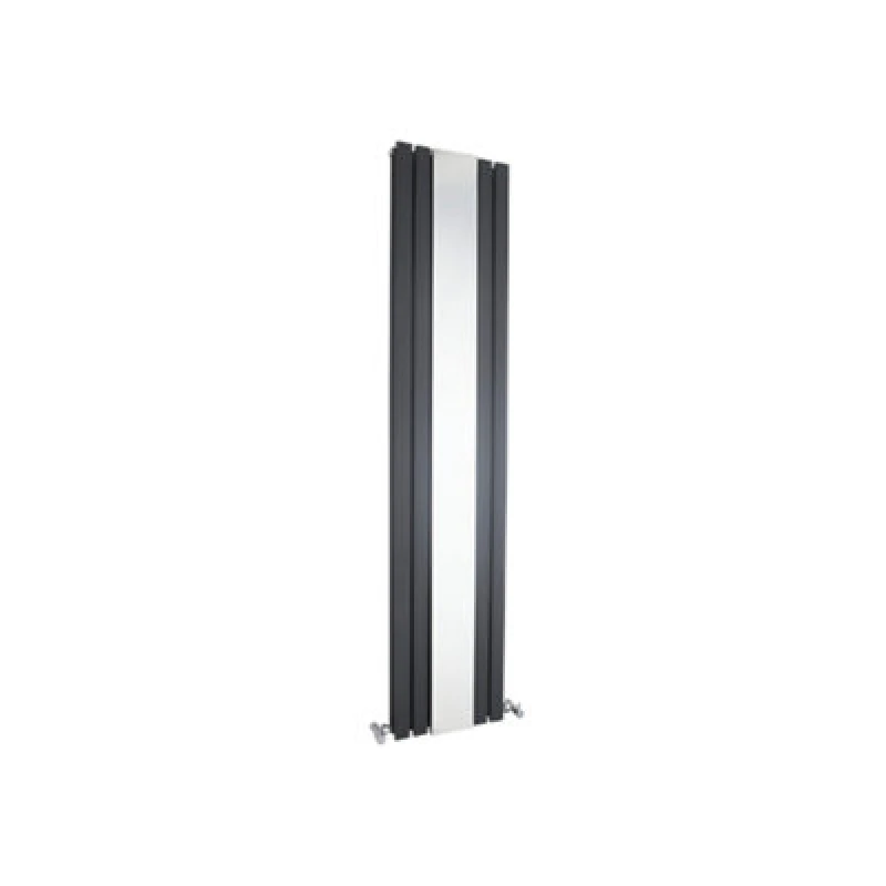 Image of Aspire Aspire - Hudson Reed Sloane Double Designer Vertical Radiator Mirror 1800mm h x 381mm w - Anthracite PWHLA84