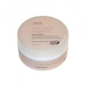 Image of Om She Aromatherapy Body Butter 250g White Tea & Bergamot