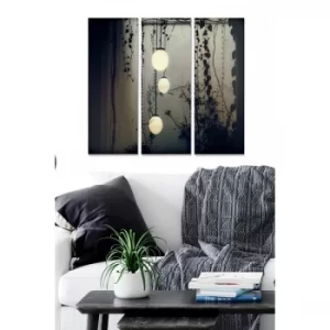 Image of MDF918495 Multicolor Decorative MDF Painting (3 Pieces)