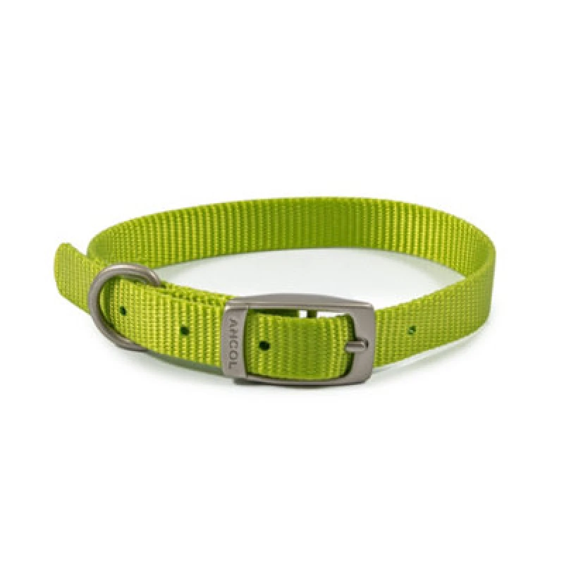 Image of Ancol Viva Weather Proof Lightweight Comfy Buckle Dog Collar Yellow