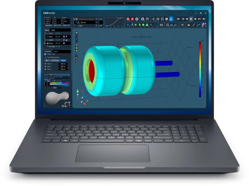 Image of Dell DELL Pro Max 18 Plus MB18250 Intel Core Ultra 9 285HX Mobile workstation 45.7cm (18") Quad HD+ 32GB DDR5-SDRAM 1TB SSD NVIDIA RTX PRO 3000 Bla