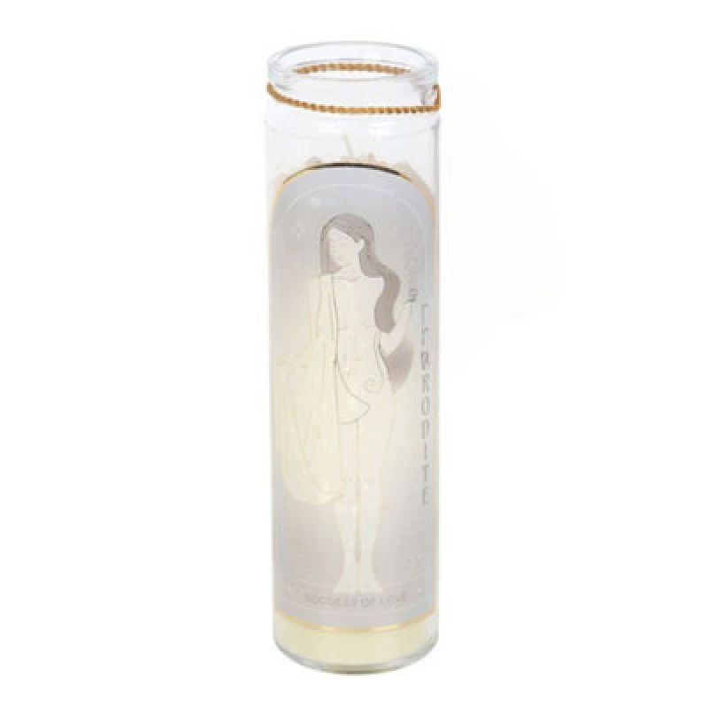 Image of Something Different Something Different Aphrodite Rose Quartz Tube Candle in White White One Size Unisex 5063703960526