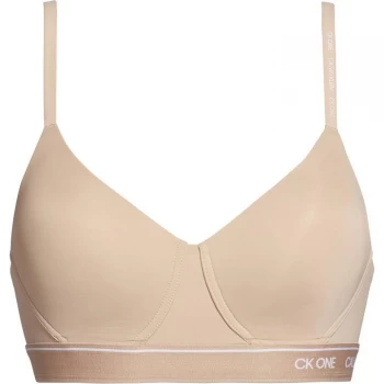 Image of Calvin Klein Lightly Lined Bralette - Honey Almond