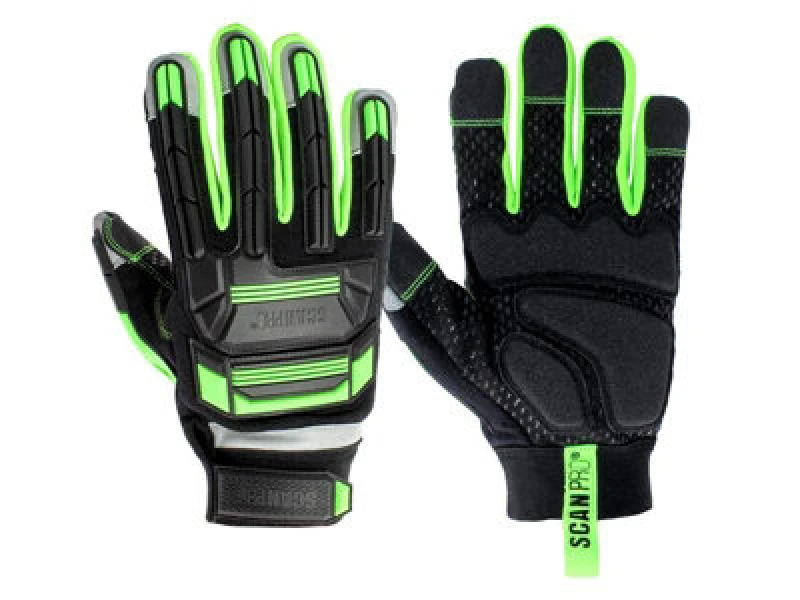 Image of Scan Pt-203 Anti Impact Synthetic Leather & Polymer Gloves - M (Size 8) Scaglopaim