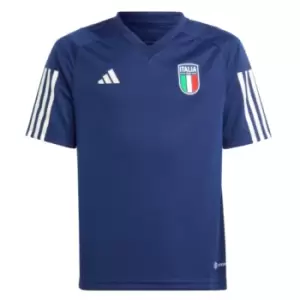 Image of 2023-2024 Italy Training Jersey (Dark Blue) - Kids