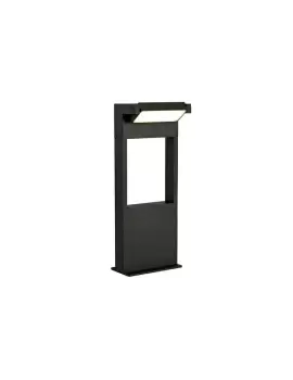 Image of Short Bollard Post, 1 x 10W LED, 3000K, 720lm, IP54, Graphite Black