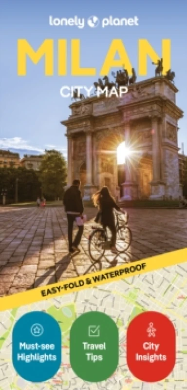 Image of Lonely Planet Milan City Map : Durable, Waterproof, Easy-Fold Planning Map with Attractions & Walking Tours Sheet map, folded