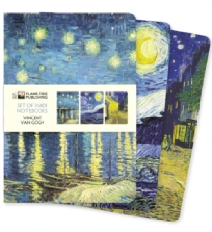 Image of Vincent van Gogh Set of 3 Midi Notebooks Notebook / blank book