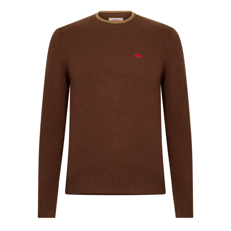 Image of Levis Mens Crew Sweatshirt Fondue Fudge male XS