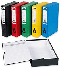 Image of Concord Foolscap Centurion Box File Paper-lock Finger-pull and Catch 75mm Spine Red Pack of 5