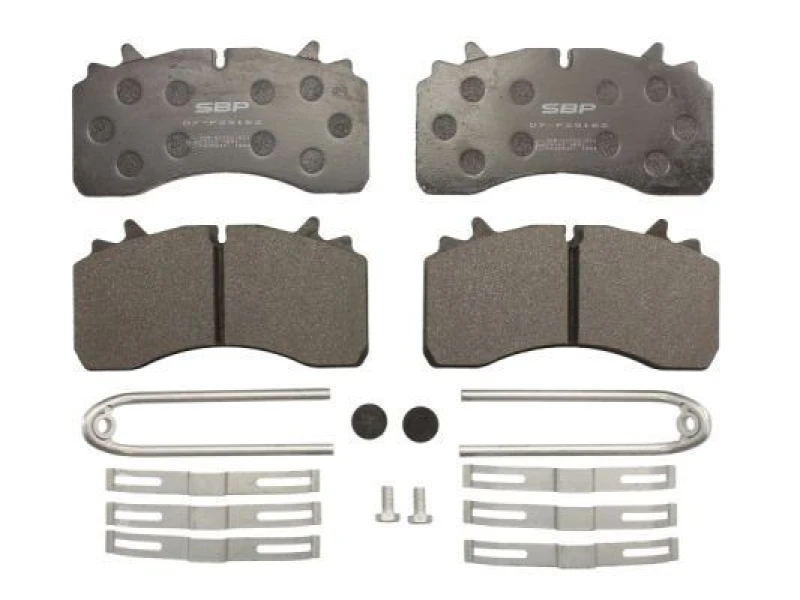 Image of SBP 07-P29162 Brake pad set Rear Axle, not prepared for wear warning indicator Brake Pad Set,disc brake (402)