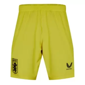 Image of Castore Villa FC Pro Third Goal Keeper Shorts Mens - Yellow